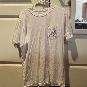 Southern Tide White Pocketshirt
